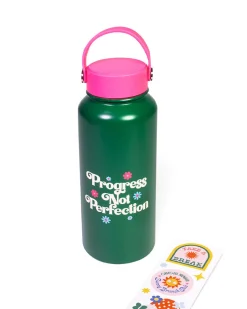 ban.do Stainless Steel Water Bottle - progress not perfection Outlet