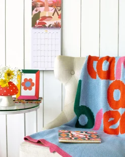 ban.do Take It Easy! Cozy Blanket - Take a Break Hot