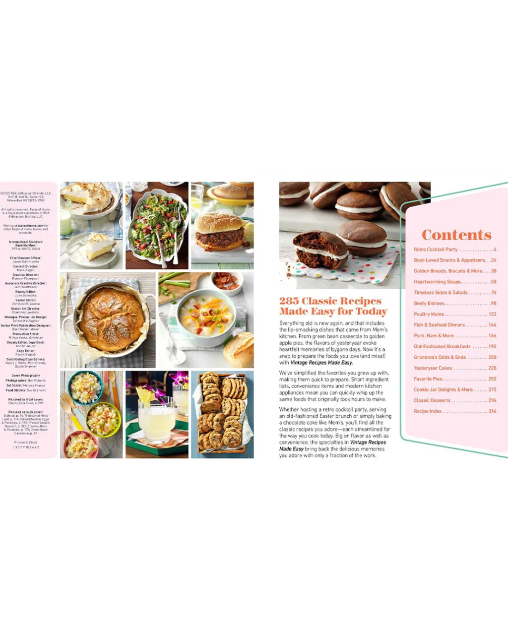 Taste of Home Vintage Recipes Made Easy Cookbook Sale