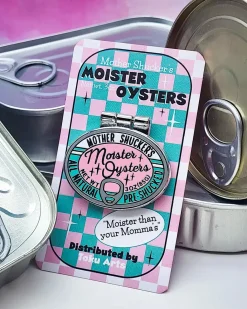 Toku Arts Tinned Oysters Enamel Pin Outlet