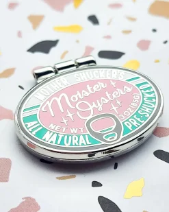 Toku Arts Tinned Oysters Enamel Pin Outlet