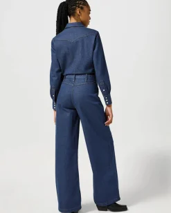 Wrangler Trouser Coverall - Aged Blue Best