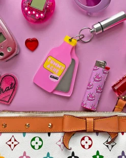 A Shop of Things Tummy Hurts Mirror + Pill Case Keychain Outlet