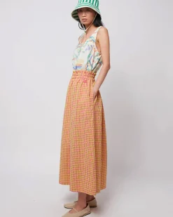 Bobo Choses Vichy Evasé Skirt Hot