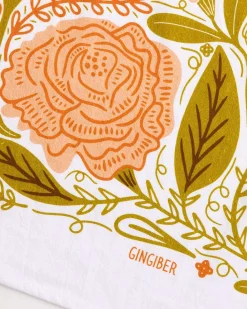 Gingiber Tea Towel Vintage Butterfly New