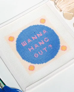 ban.do x Unwind Studios Needlepoint Kit Wanna Hang Out? Sale