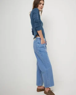 Free People We The Free Deep Trance Dropped Boyfriend Jeans - Ocean Sale
