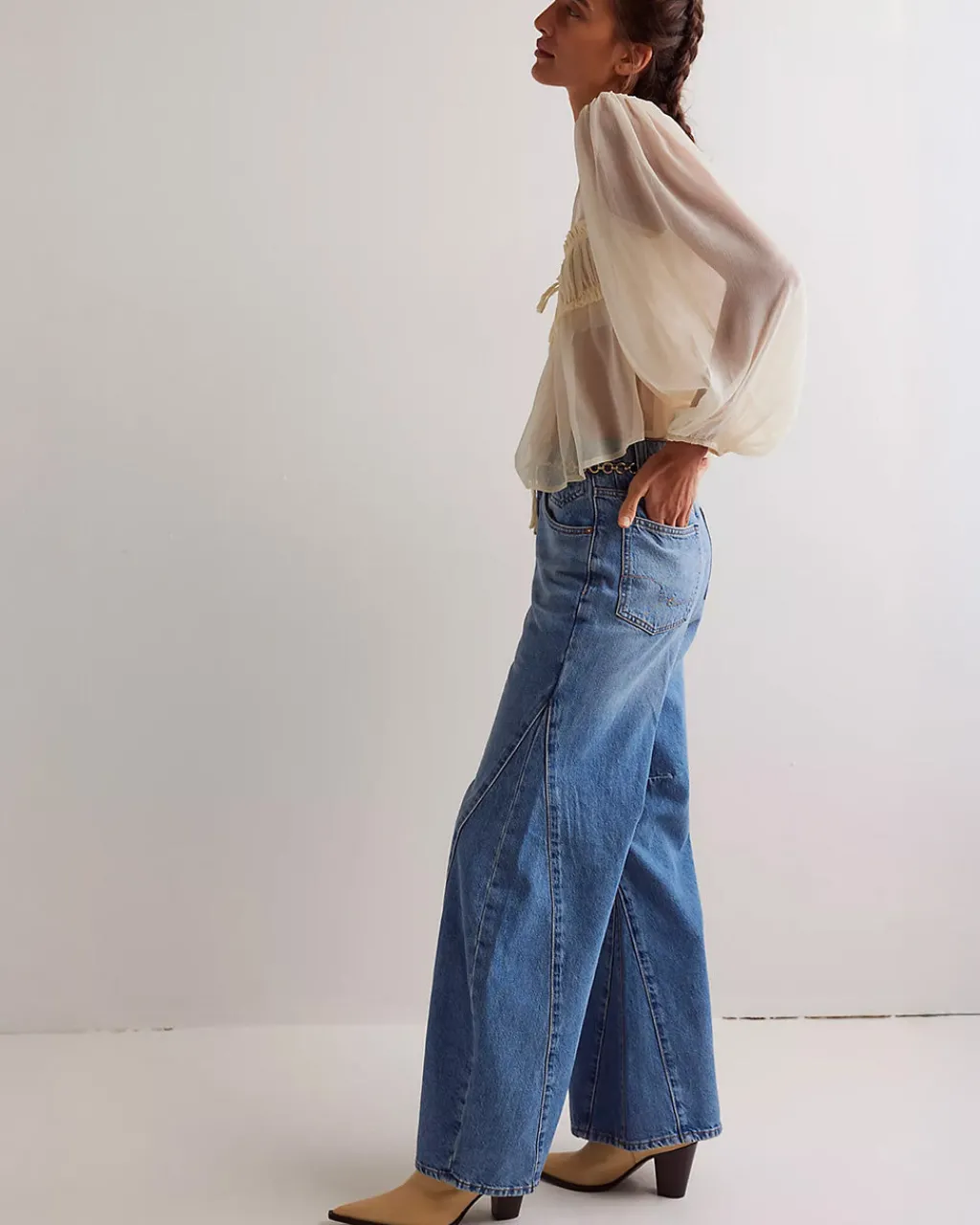 Free People We The Free Eden High Slouchy Jeans - Homefree Best