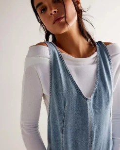 Free People We The Free High Roller Shortalls - Bright Eyes