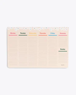 ban.do Week-to-Week Mega Desk Notepad - Daisies Clearance