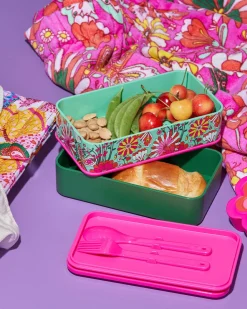 ban.do What's For Lunch? Stacking Lunch Box Set - Magic Garden Mint New