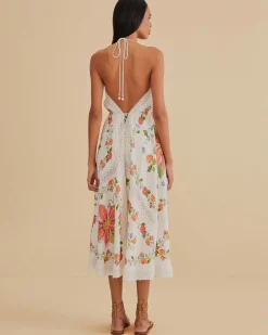 Farm Rio White Banana Vitamin Lace Cover Up Online