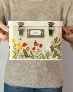 1canoe2 Wildflower Botanicals Tin Seed Storage Box